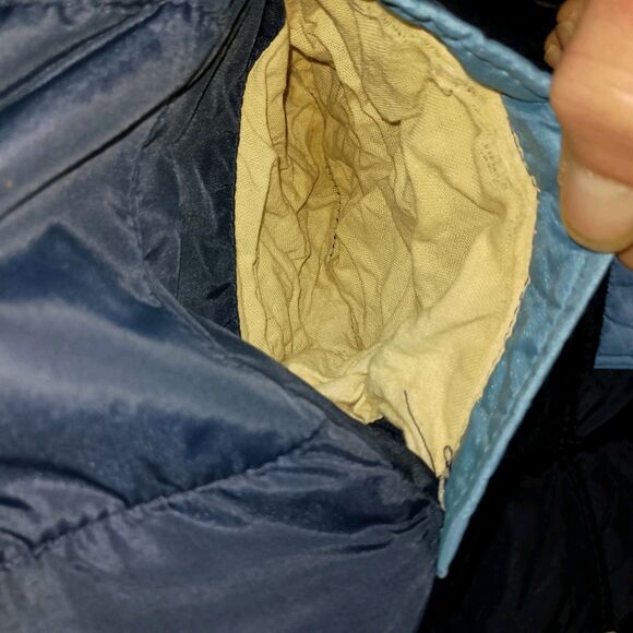 Vintage Comfy Men's Large Western Puffer Vest Goose Down 70's-80's USA Ski Hippy - Picture 14 of 16